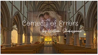 The Comedy of Errors - Question and Answer: Explore Key Themes and Insights 1 a church with a large screen of a woman in a feathered dress