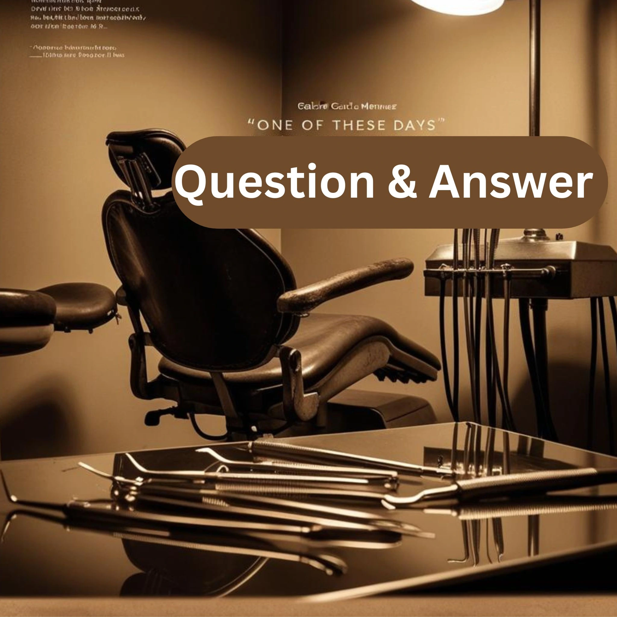 One of These Days: Question and Answer Insights 1 a chair with a chair and a lamp on it