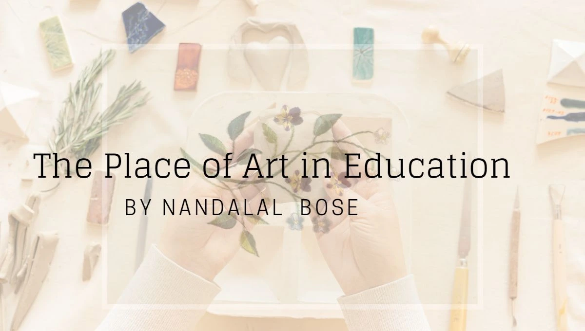 The Place of Art in Education – Summary, Q&A, and Analysis 1 a person holding a flower in front of a table